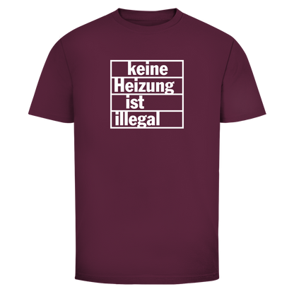 Herren T-Shirt Keine Heizung ist illegal