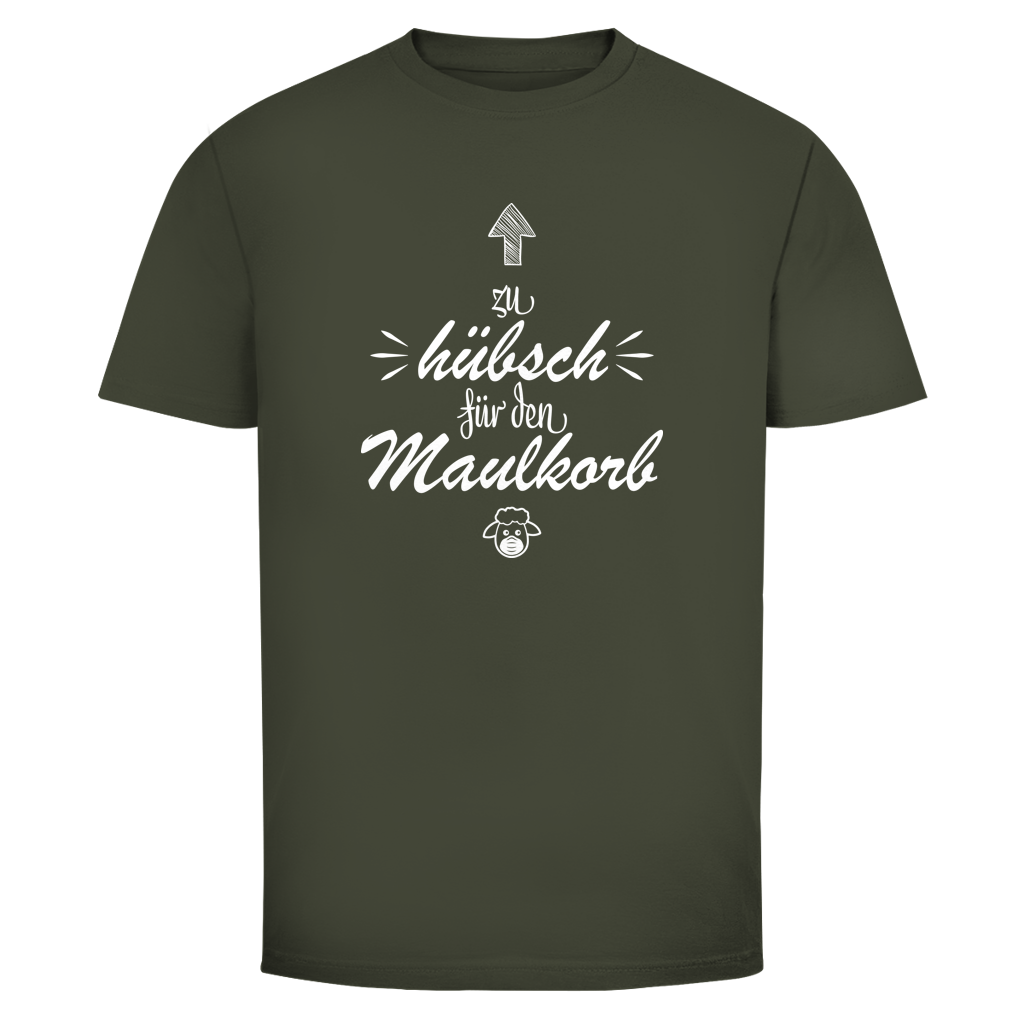 Herren T-Shirt Zu hübsch für den Maulkorb