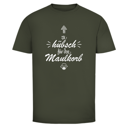 Herren T-Shirt Zu hübsch für den Maulkorb