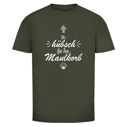 Herren T-Shirt Zu hübsch für den Maulkorb
