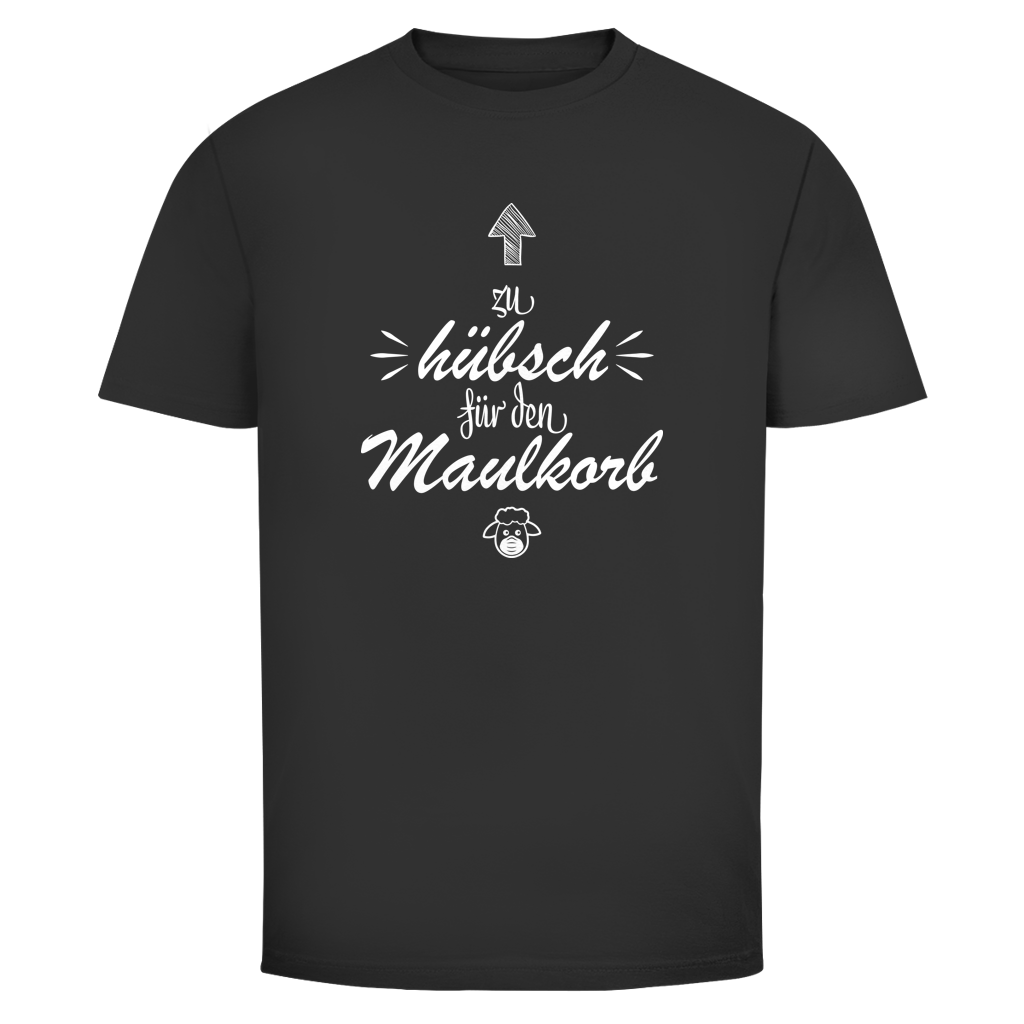 Herren T-Shirt Zu hübsch für den Maulkorb