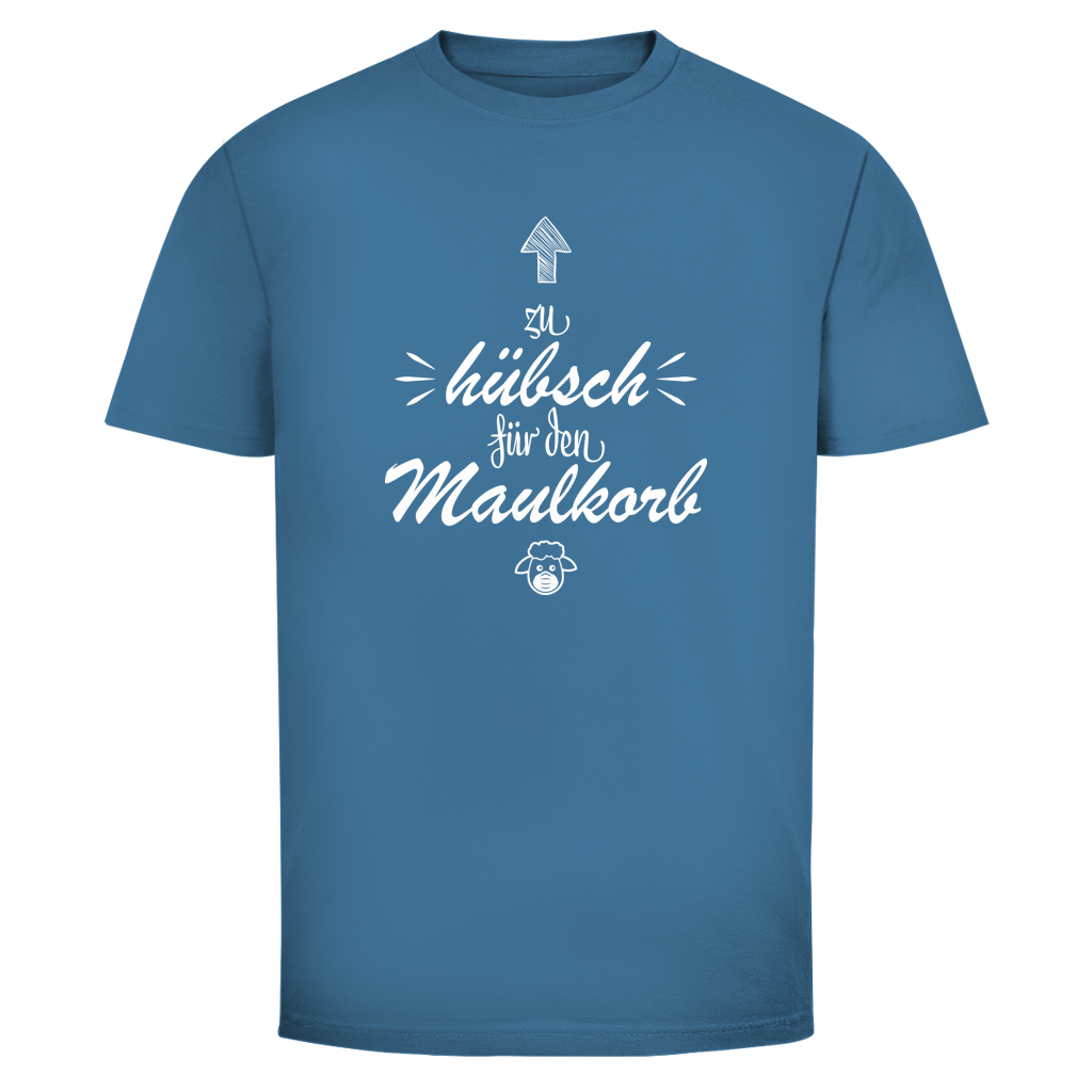 Herren T-Shirt Zu hübsch für den Maulkorb