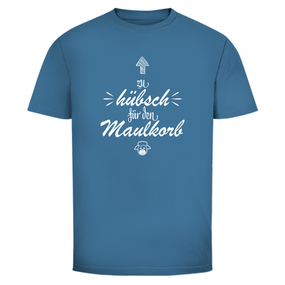 Herren T-Shirt Zu hübsch für den Maulkorb