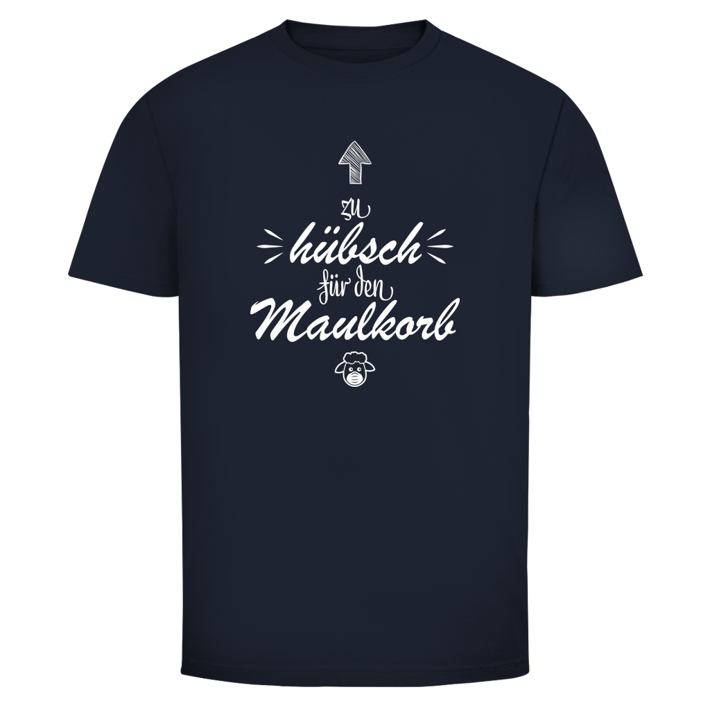 Herren T-Shirt Zu hübsch für den Maulkorb