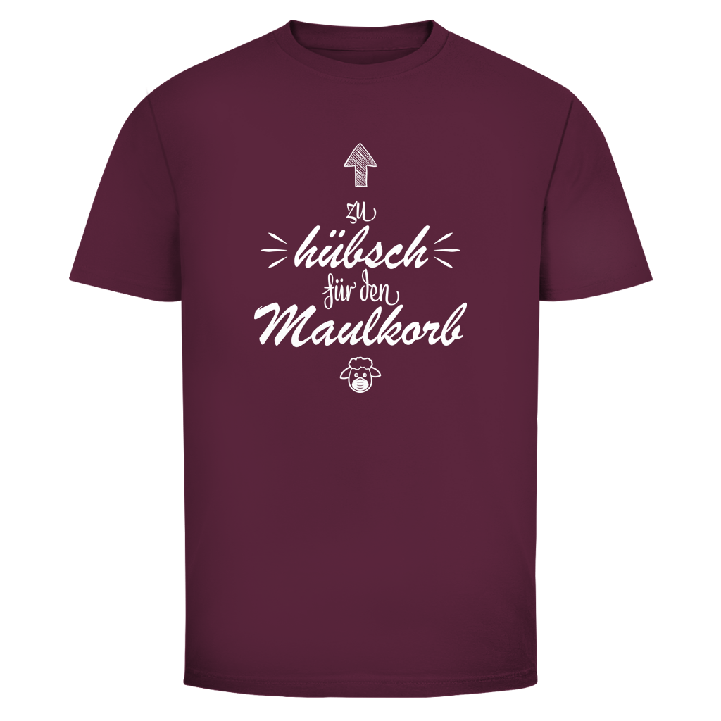 Herren T-Shirt Zu hübsch für den Maulkorb