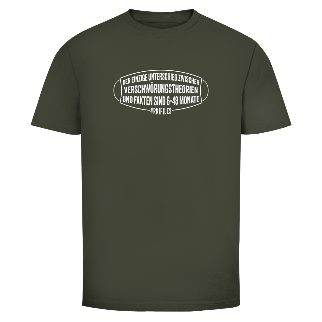 Herren T-Shirt Verschwörungstheorie vs. Fakten