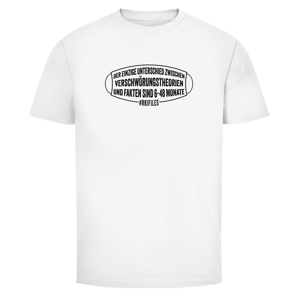Herren T-Shirt Verschwörungstheorie vs. Fakten