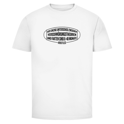 Herren T-Shirt Verschwörungstheorie vs. Fakten