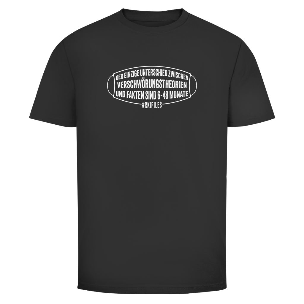 Herren T-Shirt Verschwörungstheorie vs. Fakten