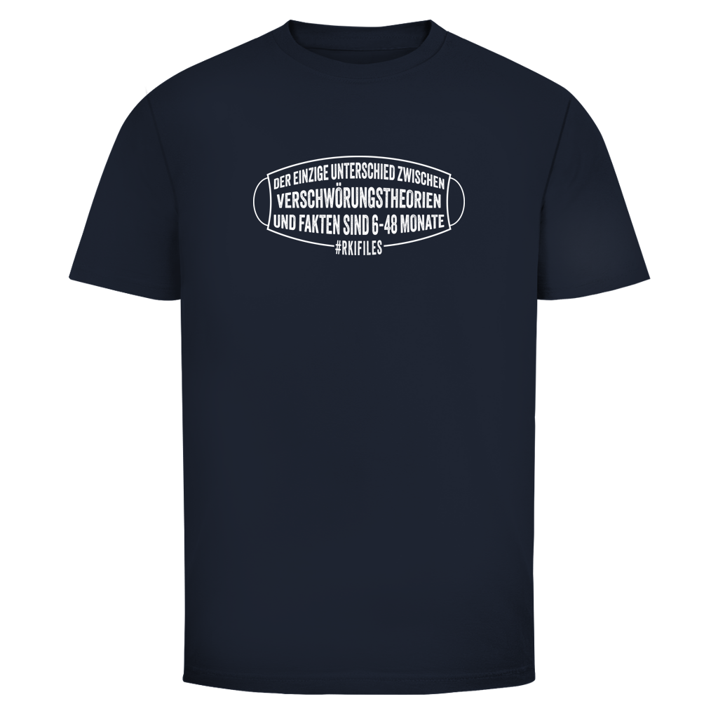 Herren T-Shirt Verschwörungstheorie vs. Fakten