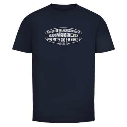 Herren T-Shirt Verschwörungstheorie vs. Fakten
