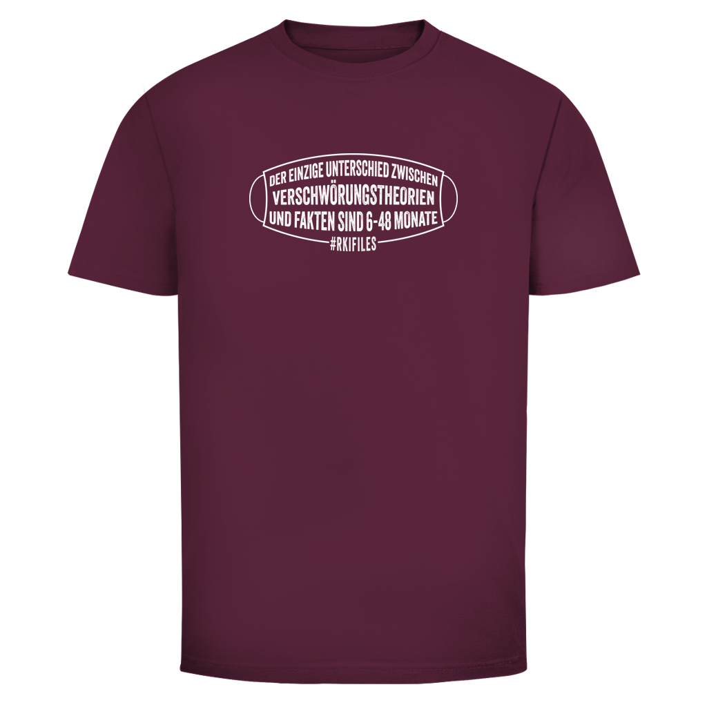 Herren T-Shirt Verschwörungstheorie vs. Fakten