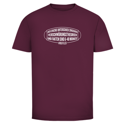 Herren T-Shirt Verschwörungstheorie vs. Fakten