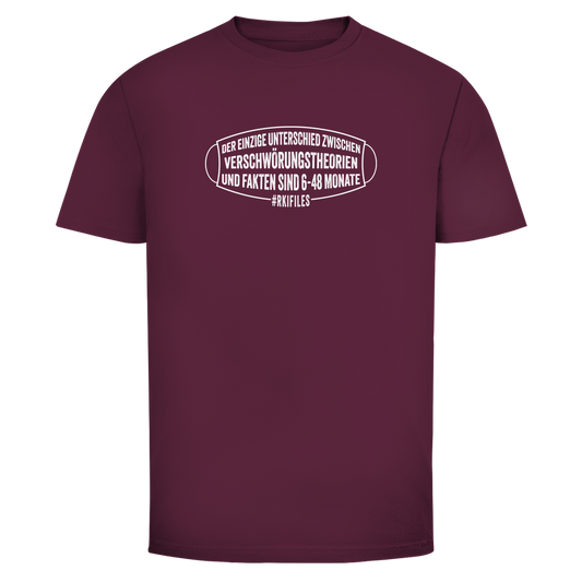 Herren T-Shirt Verschwörungstheorie vs. Fakten