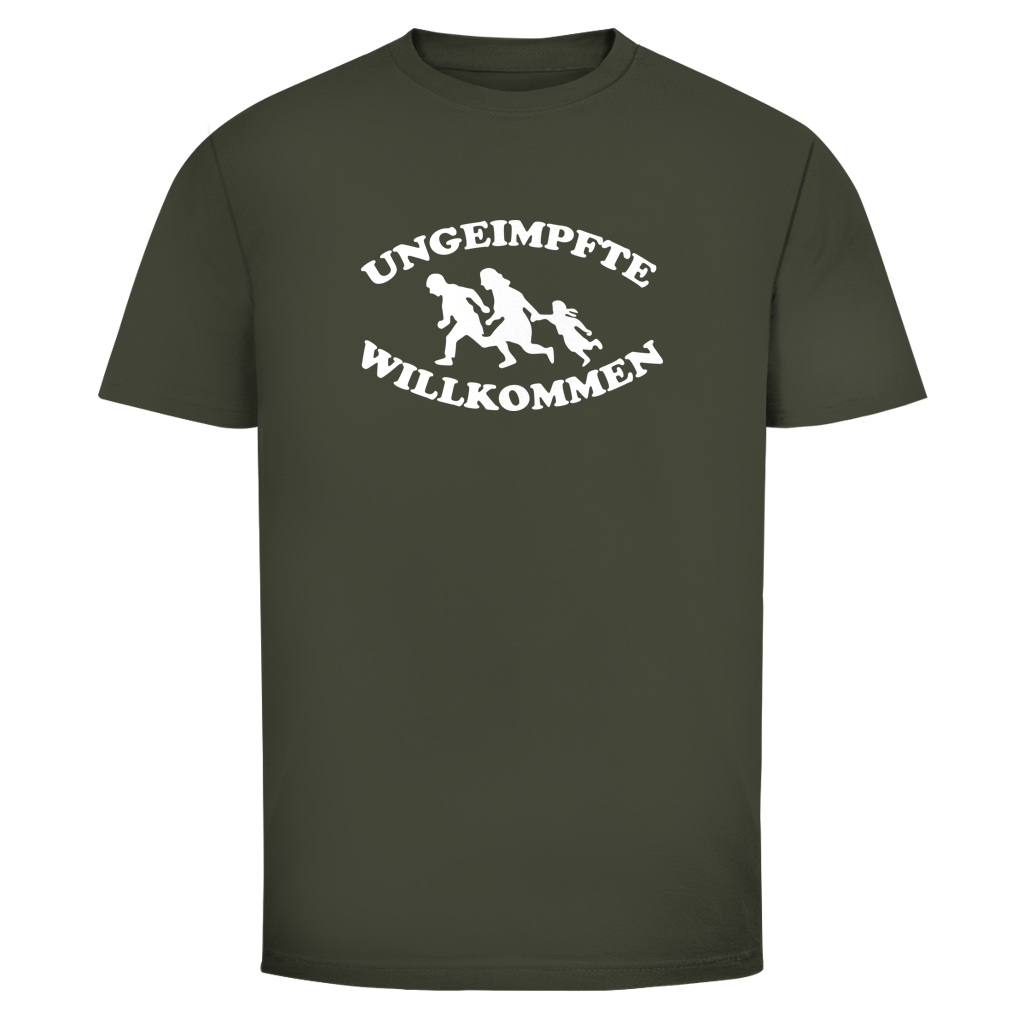 Herren T-Shirt Ungeimpfte Willkommen
