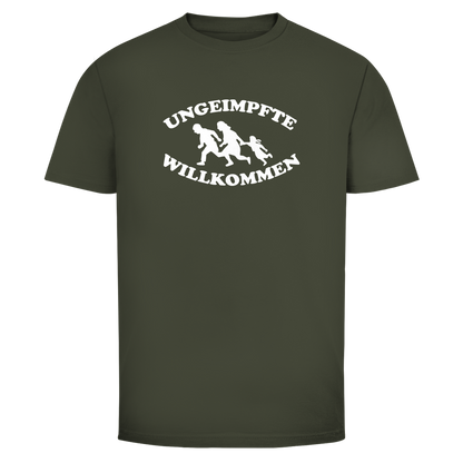 Herren T-Shirt Ungeimpfte Willkommen