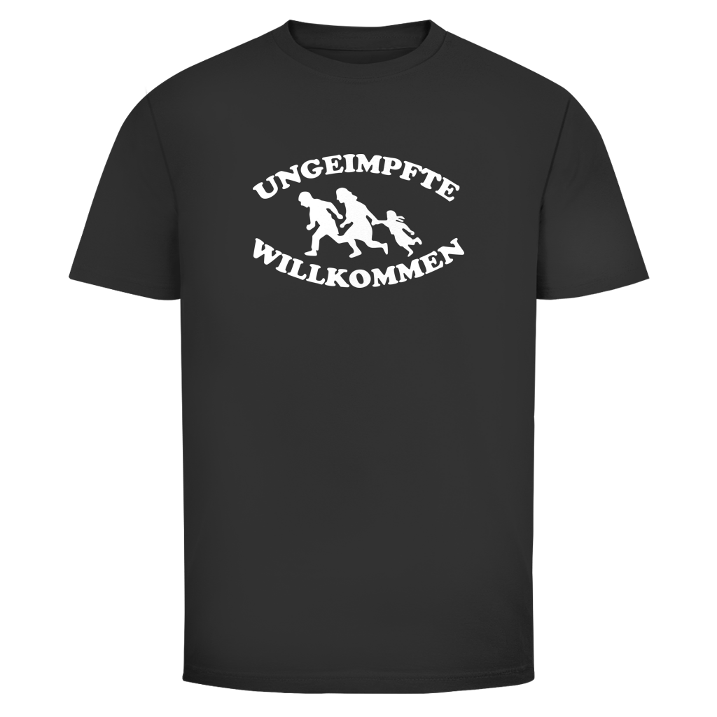 Herren T-Shirt Ungeimpfte Willkommen