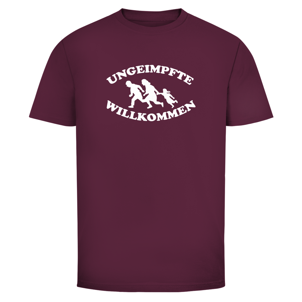 Herren T-Shirt Ungeimpfte Willkommen
