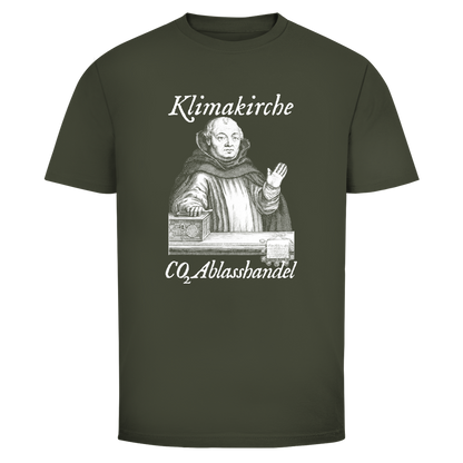 Herren T-Shirt Klimakirche CO2 Ablasshandel
