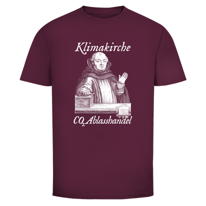 Herren T-Shirt Klimakirche CO2 Ablasshandel