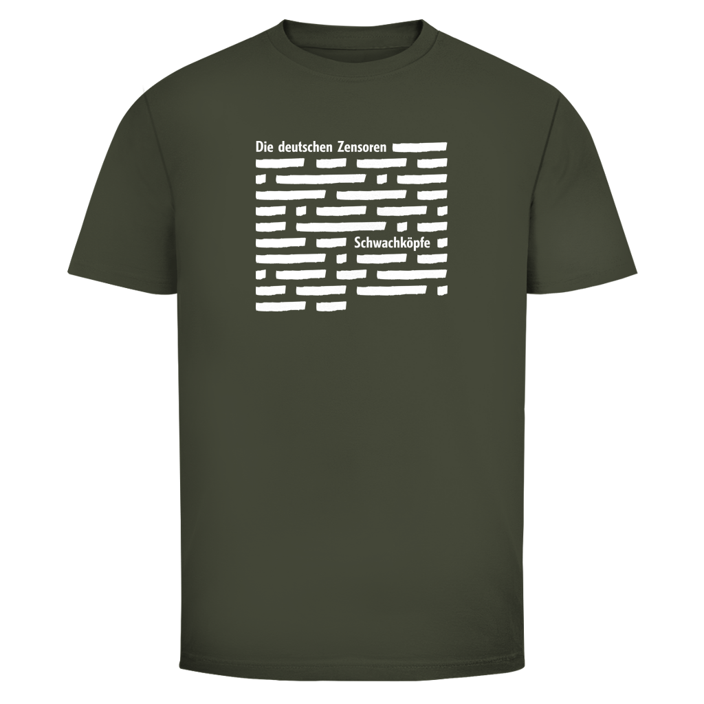 Herren T-Shirt Die deutschen Zensoren Schwachköpfe