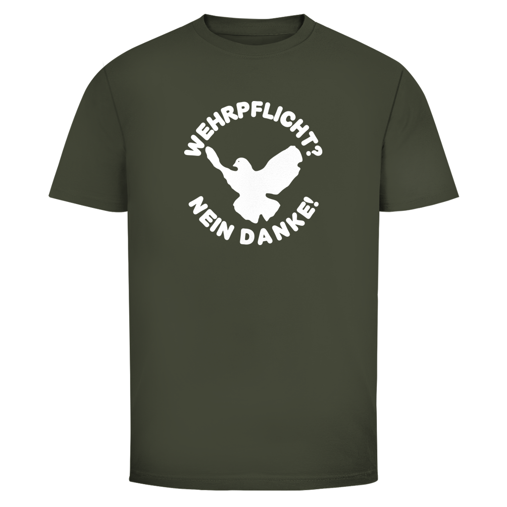Herren T-Shirt Wehrpflicht? Nein Danke!