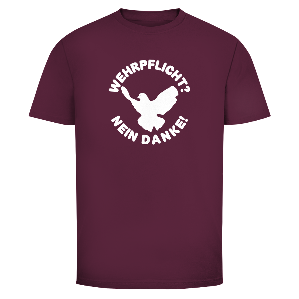 Herren T-Shirt Wehrpflicht? Nein Danke!