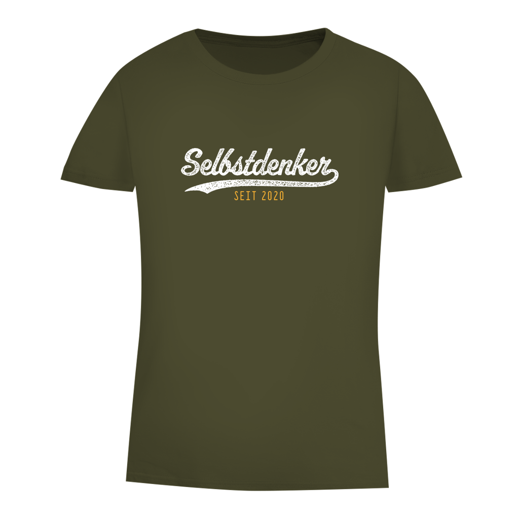 Damen Premium Bio T-Shirt Selbstdenker seit 2020