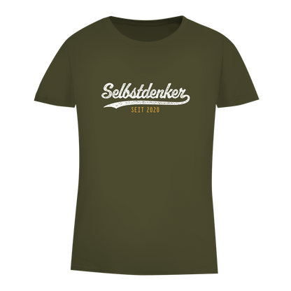 Damen Premium Bio T-Shirt Selbstdenker seit 2020