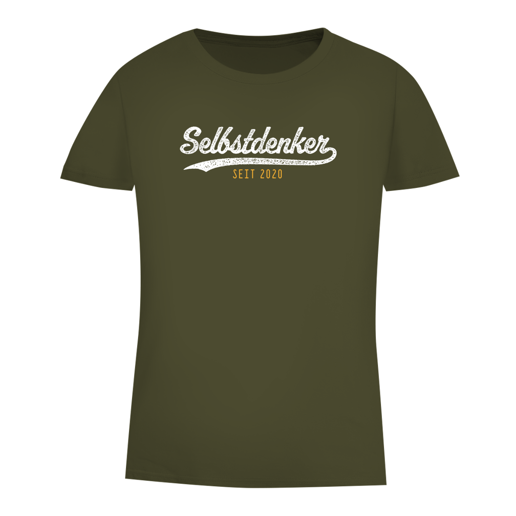 Damen Premium Bio T-Shirt Selbstdenker seit 2020