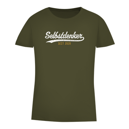Damen Premium Bio T-Shirt Selbstdenker seit 2020