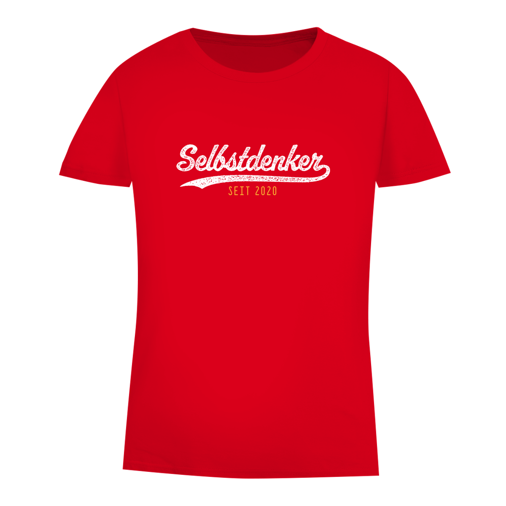 Damen Premium Bio T-Shirt Selbstdenker seit 2020