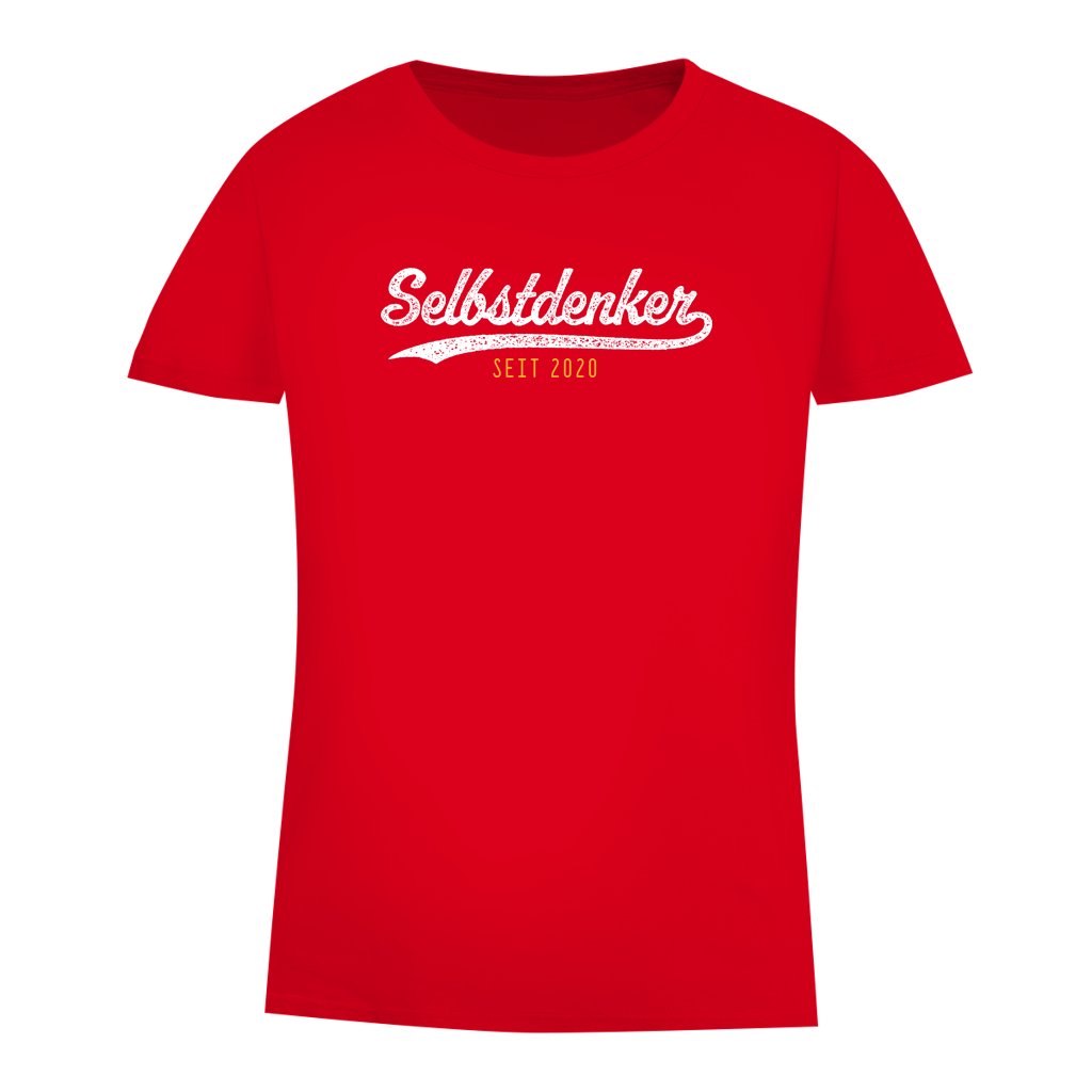Damen Premium Bio T-Shirt Selbstdenker seit 2020