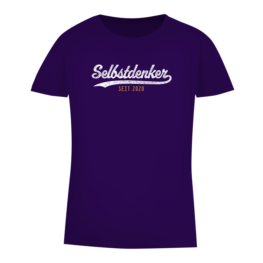 Damen Premium Bio T-Shirt Selbstdenker seit 2020