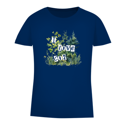Damen Premium Bio T-Shirt I LOVE CO2