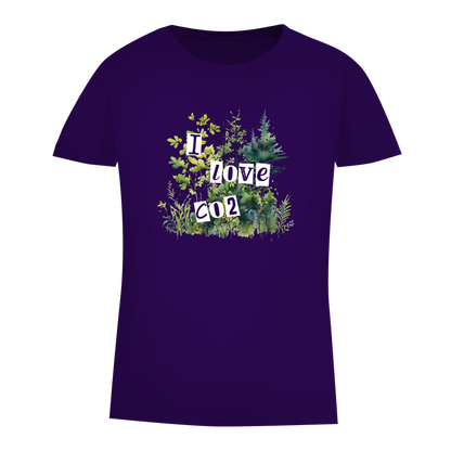 Damen Premium Bio T-Shirt I LOVE CO2