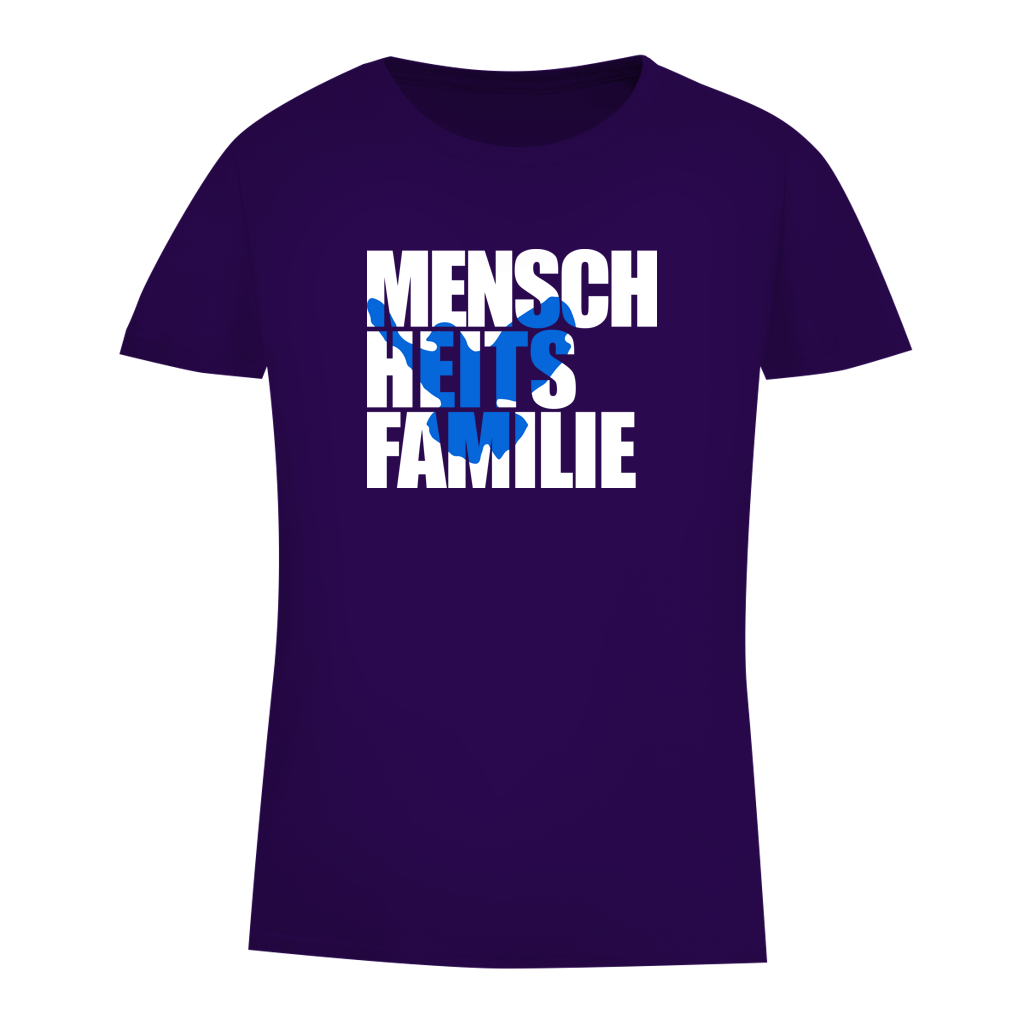 Damen Premium Bio T-Shirt Menschheitsfamilie