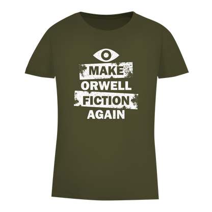 Damen Premium Bio T-Shirt Make Orwell Fiction Again