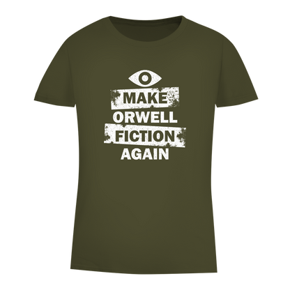 Damen Premium Bio T-Shirt Make Orwell Fiction Again