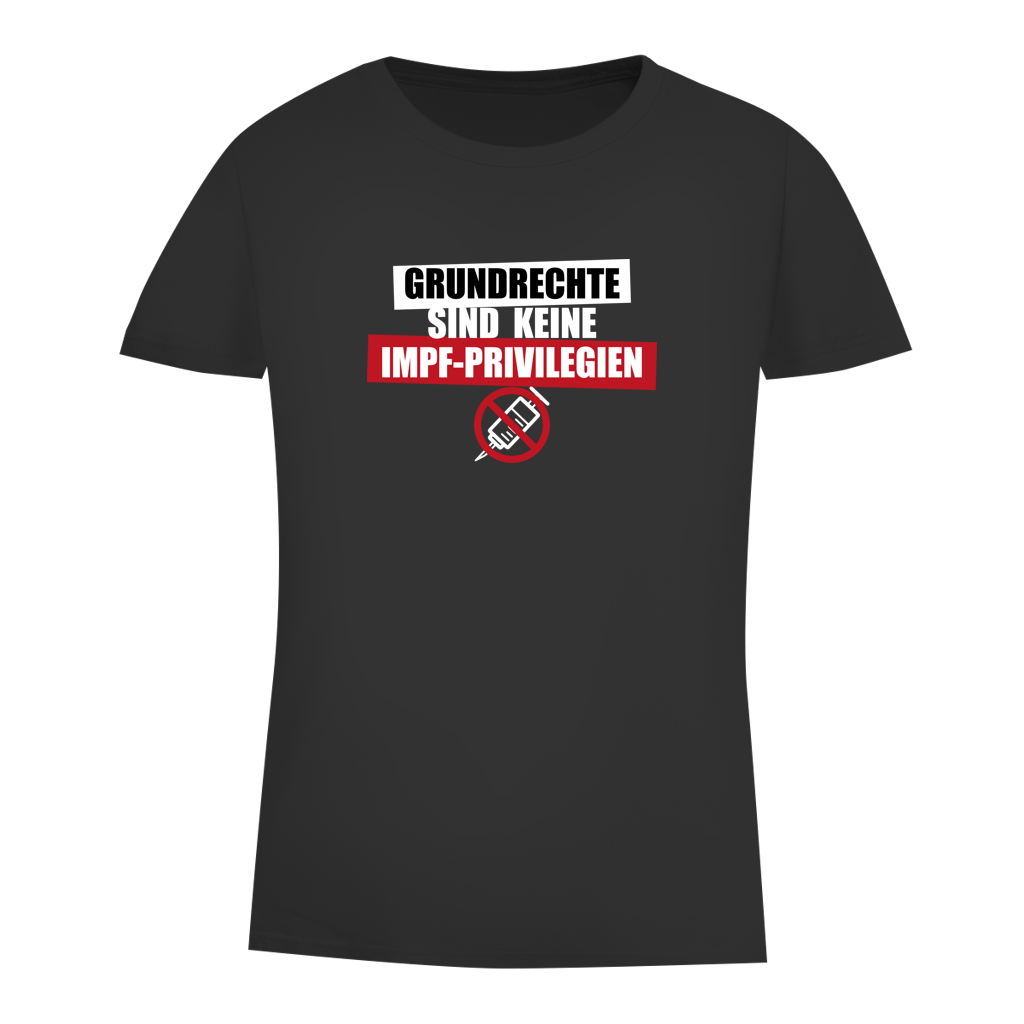 Damen Premium Bio T-Shirt Grundrechte sind keine Impfprivilegien