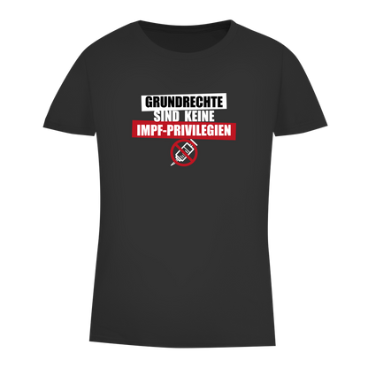 Damen Premium Bio T-Shirt Grundrechte sind keine Impfprivilegien