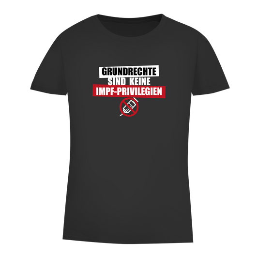 Damen Premium Bio T-Shirt Grundrechte sind keine Impfprivilegien