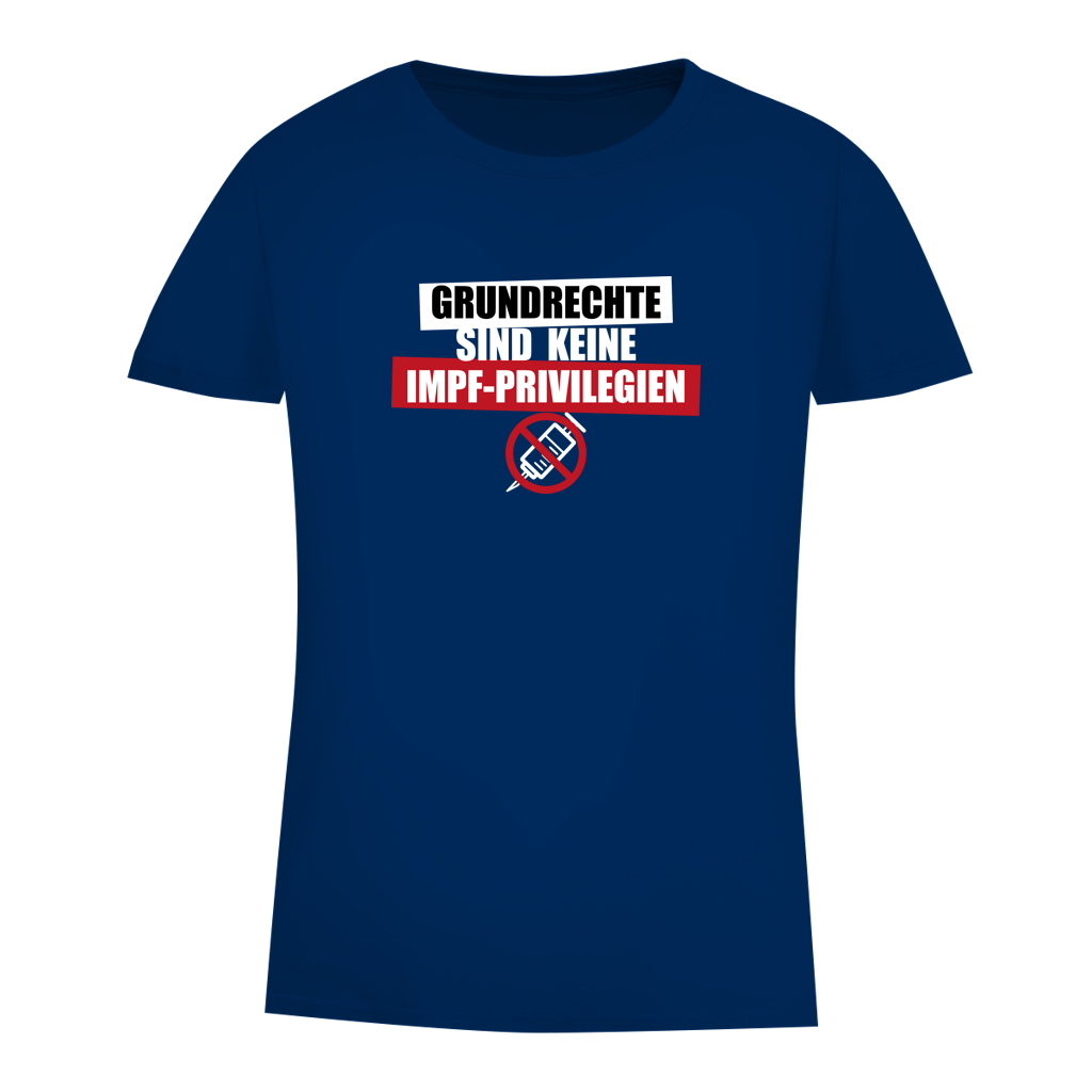 Damen Premium Bio T-Shirt Grundrechte sind keine Impfprivilegien
