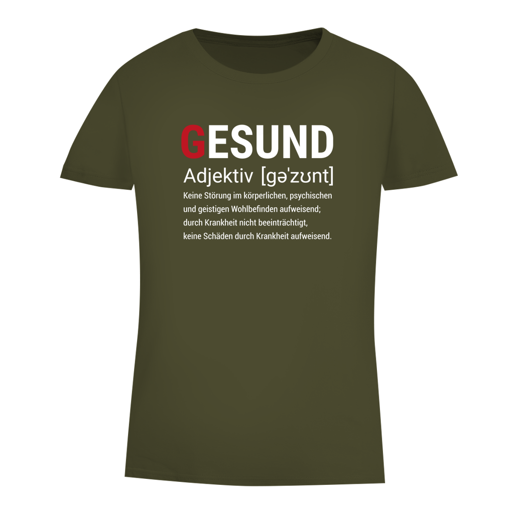 Damen Premium Bio T-Shirt Gesund