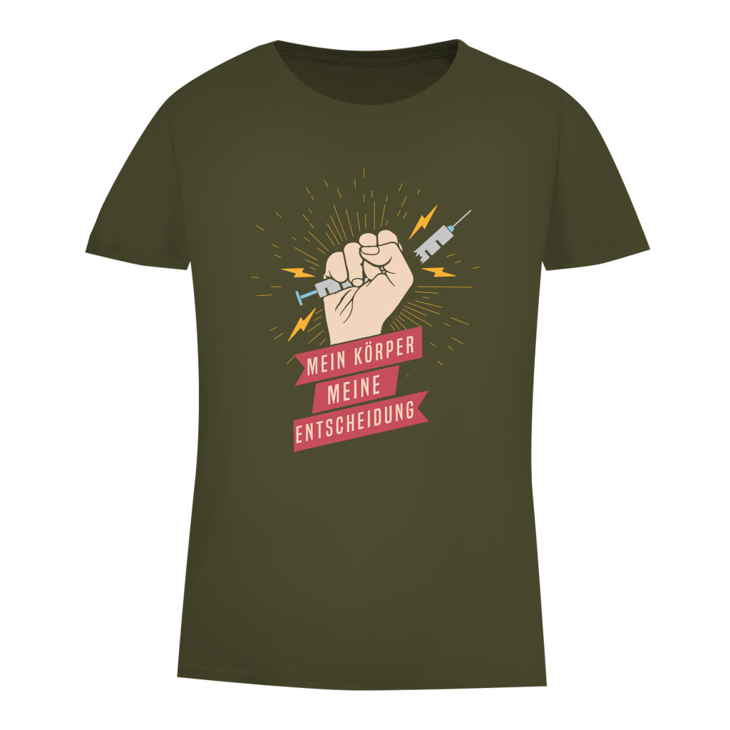 Damen Premium Bio T-Shirt Mein Körper, meine Entscheidung