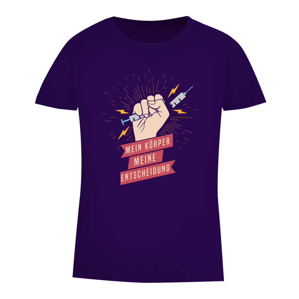 Damen Premium Bio T-Shirt Mein Körper, meine Entscheidung