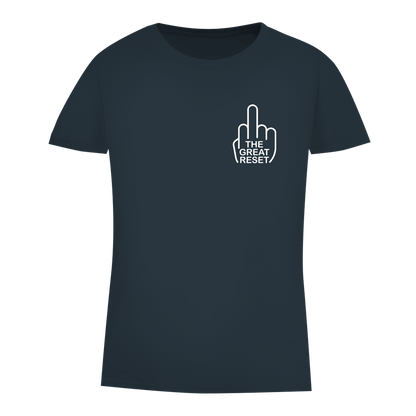 Damen Premium Bio T-Shirt Fuck The Great Reset