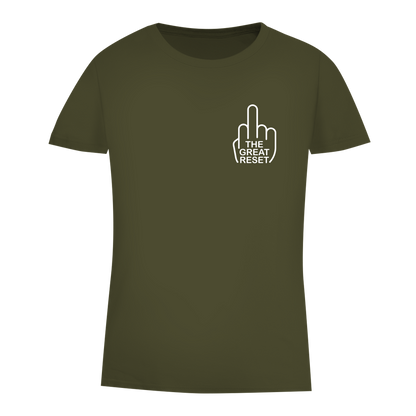 Damen Premium Bio T-Shirt Fuck The Great Reset