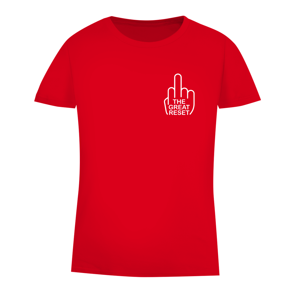 Damen Premium Bio T-Shirt Fuck The Great Reset