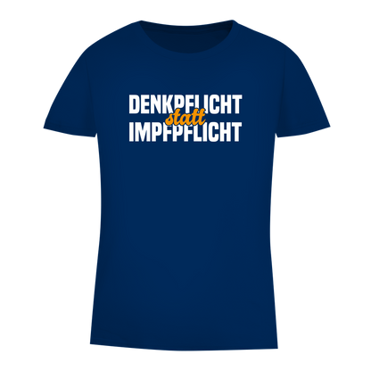 Damen Premium Bio T-Shirt Denkpflicht statt Impfpflicht